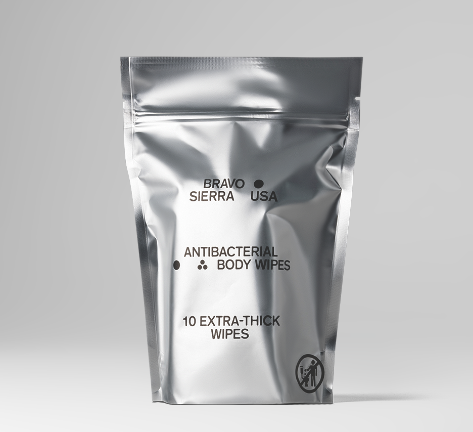 ANTIBACTERIAL BODY WIPES Bravo Sierra