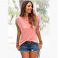 Plus Size Women's Short Sleeve Fringe T-Shirt Top