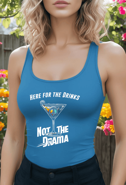 No Drama Womens Flowy Racer Back Tank Top Country in My Heart