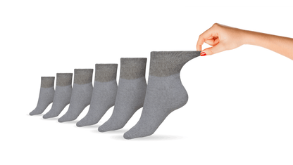Women's Cotton Diabetic Ankle Socks (6 Pair) DSC
