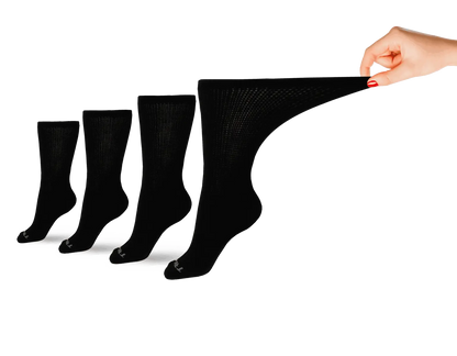 Women's Ultra-Soft Upper Calf Diabetic Socks (4 Pair) DSC