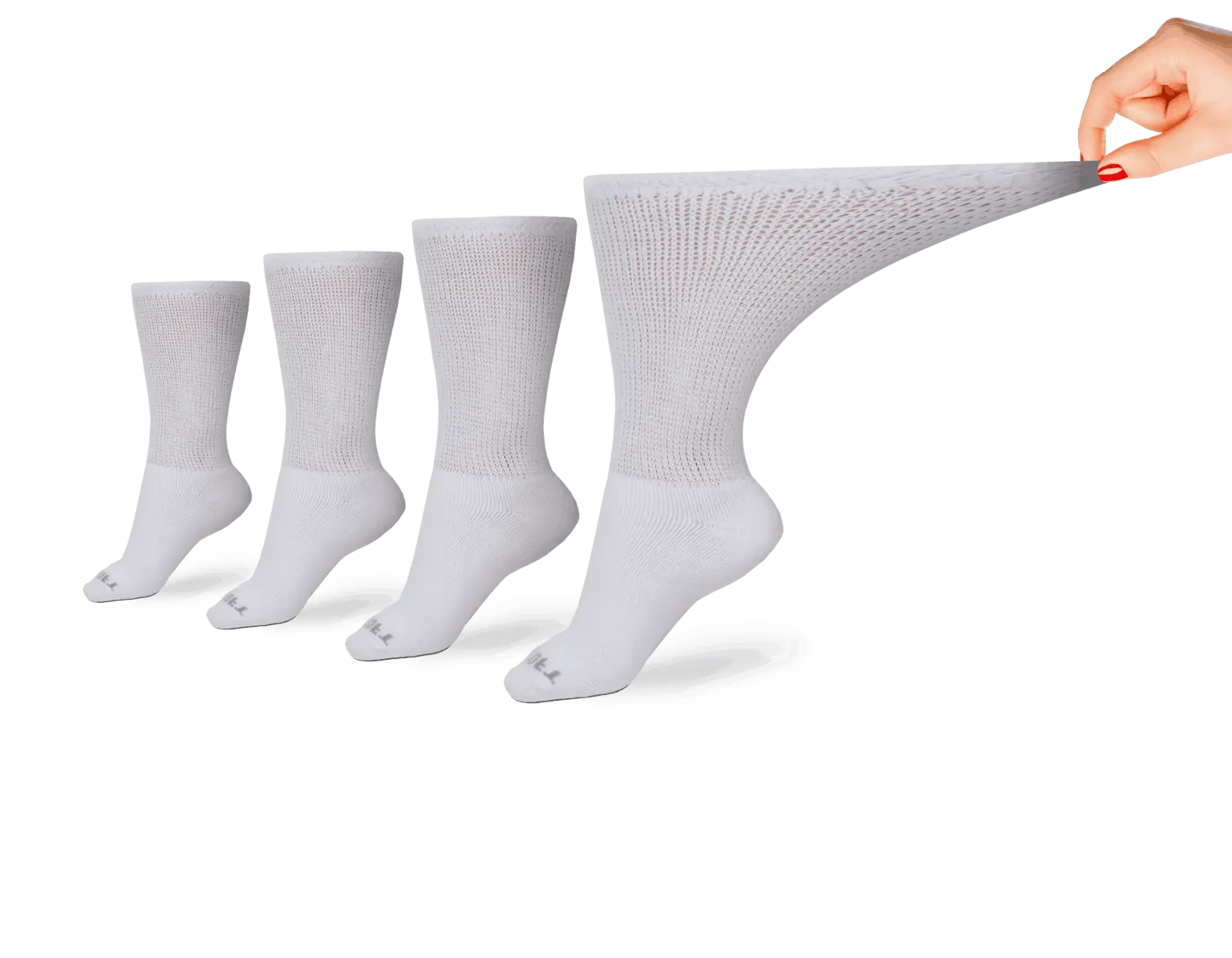 Women's Ultra-Soft Upper Calf Diabetic Socks (4 Pair) DSC