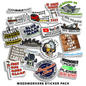 Woodworkers Sticker Pack Armed American Supply