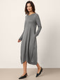 Wool Cocoon Curved Waist Midi Dress FARRAH