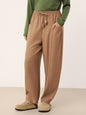 Wool Drawstring Patch Pocket Pants PRISCILLA