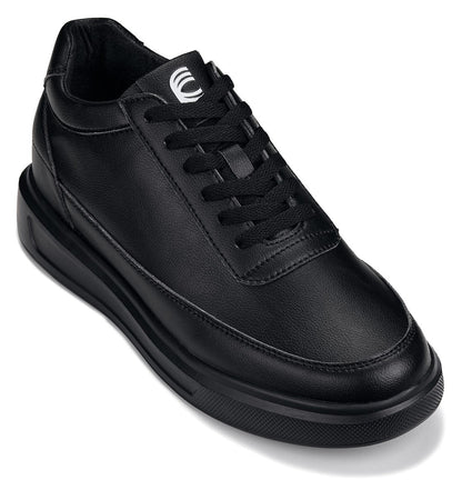 CALTO - X1646 - 2.8 Inches Taller (Pitch Black) - Lightweight Sneakers Tallmenshoes.com