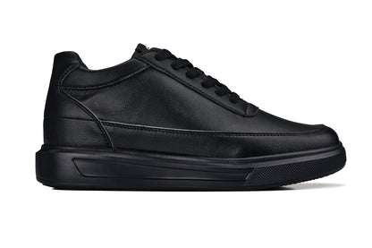 CALTO - X1646 - 2.8 Inches Taller (Pitch Black) - Lightweight Sneakers Tallmenshoes.com