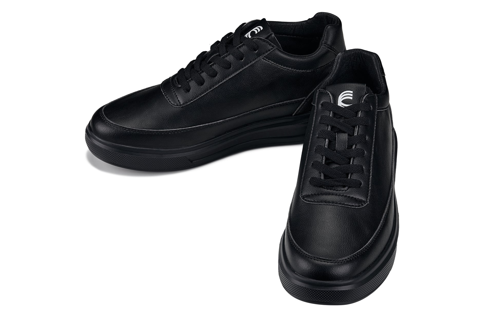 CALTO - X1646 - 2.8 Inches Taller (Pitch Black) - Lightweight Sneakers Tallmenshoes.com