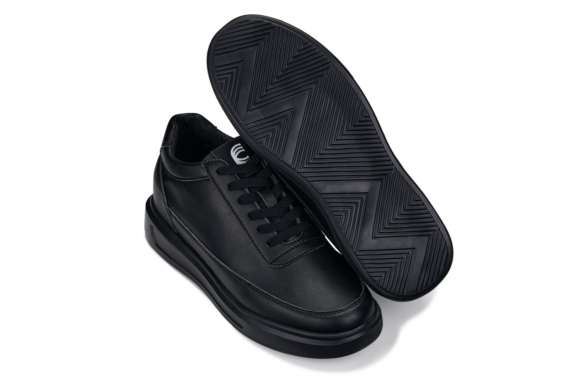 CALTO - X1646 - 2.8 Inches Taller (Pitch Black) - Lightweight Sneakers Tallmenshoes.com