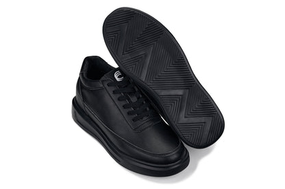 CALTO - X1646 - 2.8 Inches Taller (Pitch Black) - Lightweight Sneakers Tallmenshoes.com
