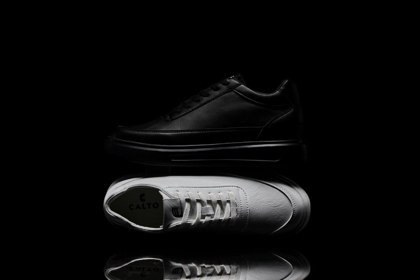 CALTO - X1647 - 2.8 Inches Taller (White) - Lightweight Sneakers Tallmenshoes.com