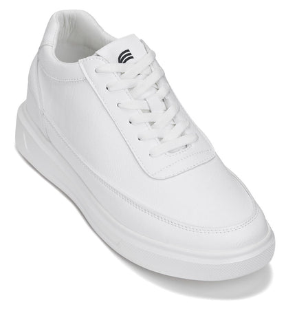 CALTO - X1647 - 2.8 Inches Taller (White) - Lightweight Sneakers Tallmenshoes.com