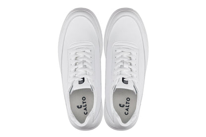 CALTO - X1647 - 2.8 Inches Taller (White) - Lightweight Sneakers Tallmenshoes.com