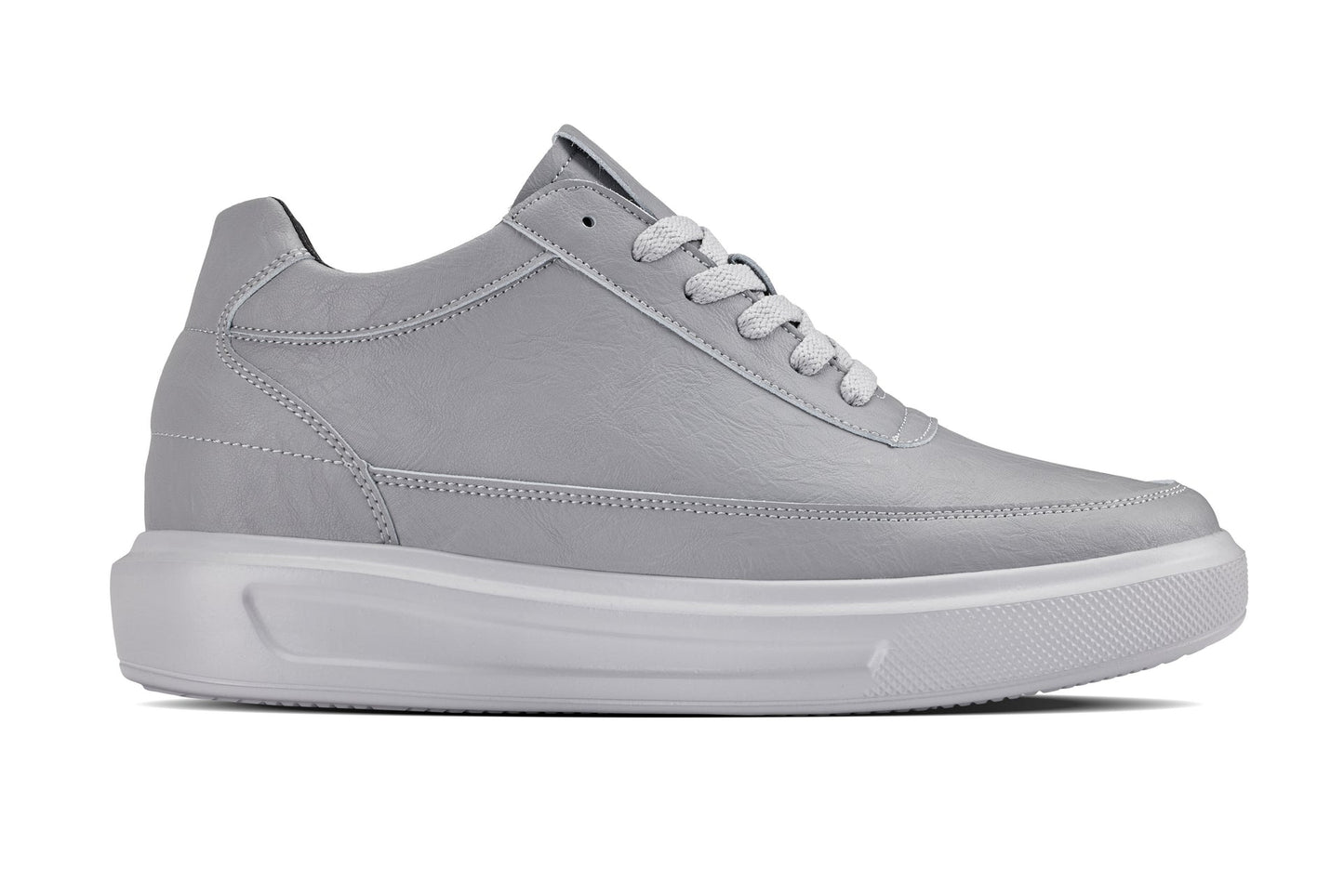 CALTO - X1648 - 2.8 Inches Taller (Pewter Grey) - Lightweight Sneakers Tallmenshoes.com
