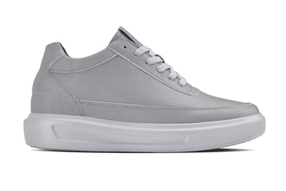 CALTO - X1648 - 2.8 Inches Taller (Pewter Grey) - Lightweight Sneakers Tallmenshoes.com