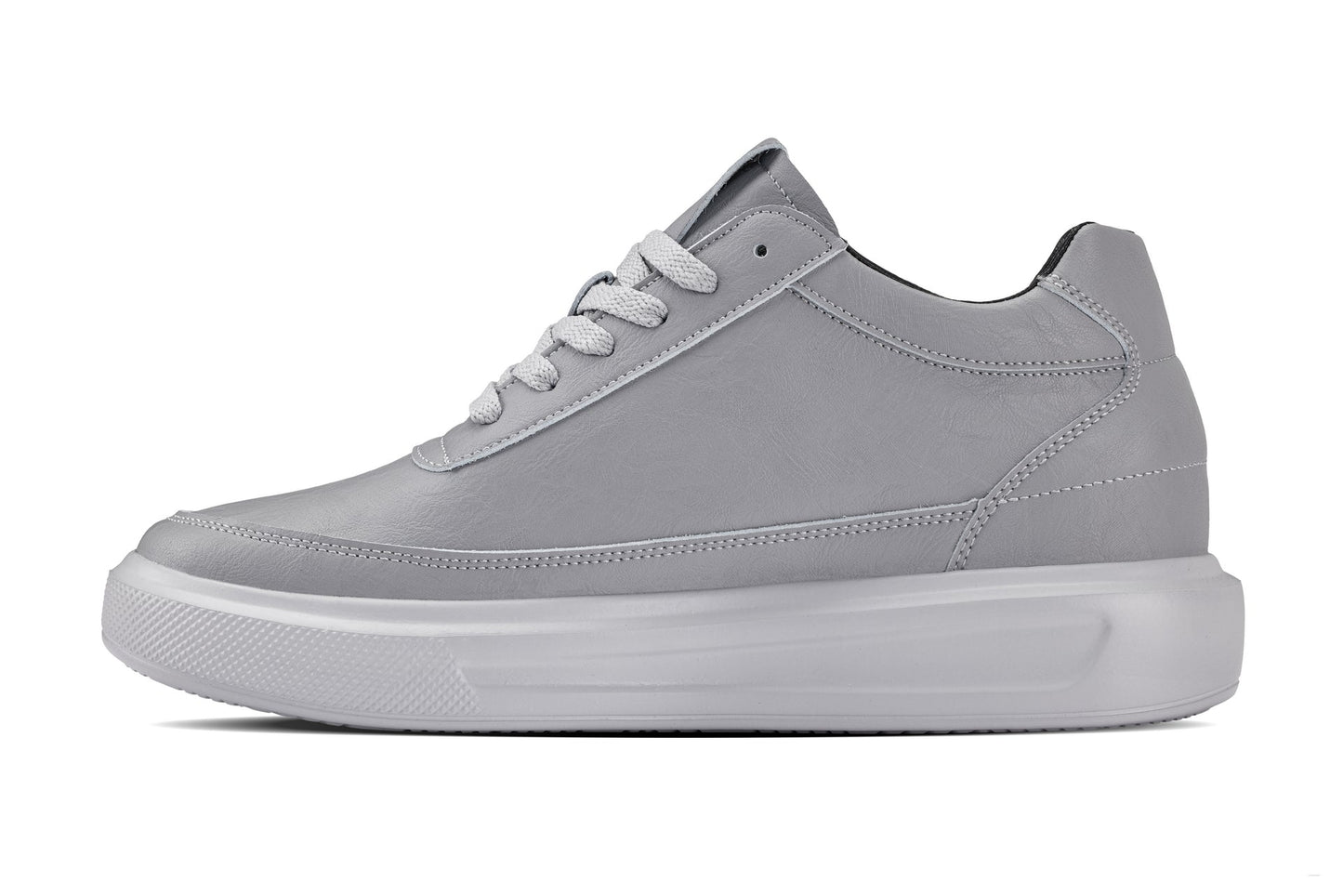 CALTO - X1648 - 2.8 Inches Taller (Pewter Grey) - Lightweight Sneakers Tallmenshoes.com