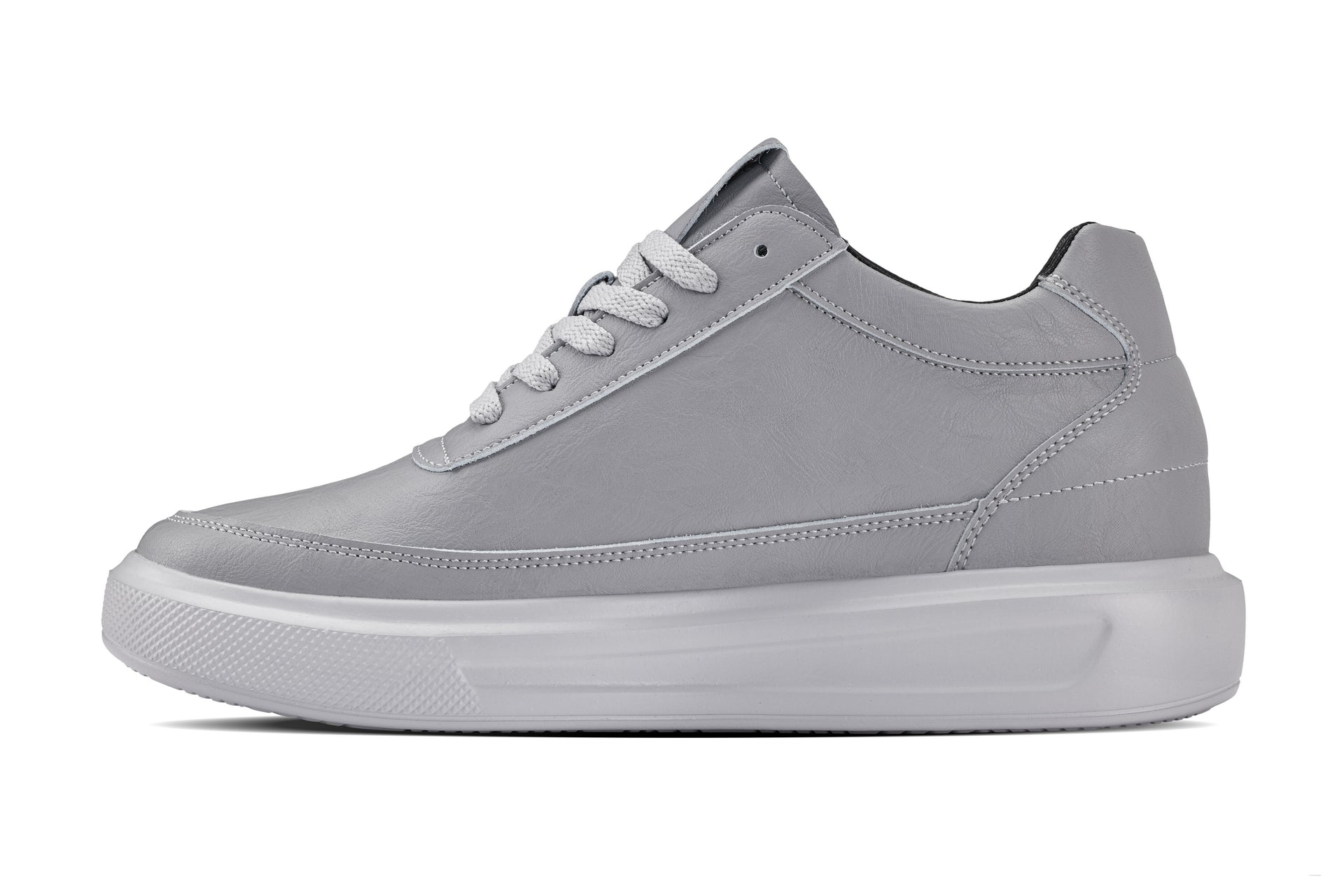 CALTO - X1648 - 2.8 Inches Taller (Pewter Grey) - Lightweight Sneakers Tallmenshoes.com
