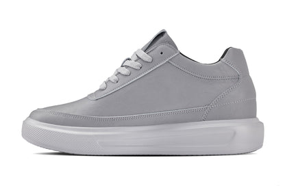 CALTO - X1648 - 2.8 Inches Taller (Pewter Grey) - Lightweight Sneakers Tallmenshoes.com