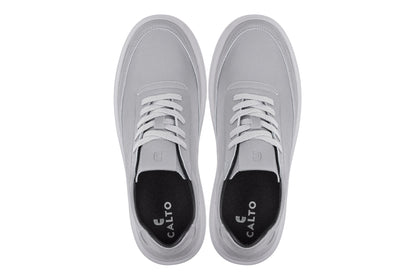 CALTO - X1648 - 2.8 Inches Taller (Pewter Grey) - Lightweight Sneakers Tallmenshoes.com