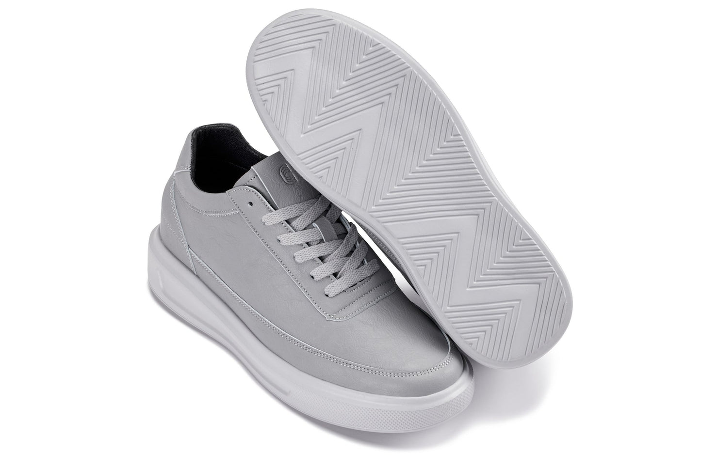CALTO - X1648 - 2.8 Inches Taller (Pewter Grey) - Lightweight Sneakers Tallmenshoes.com