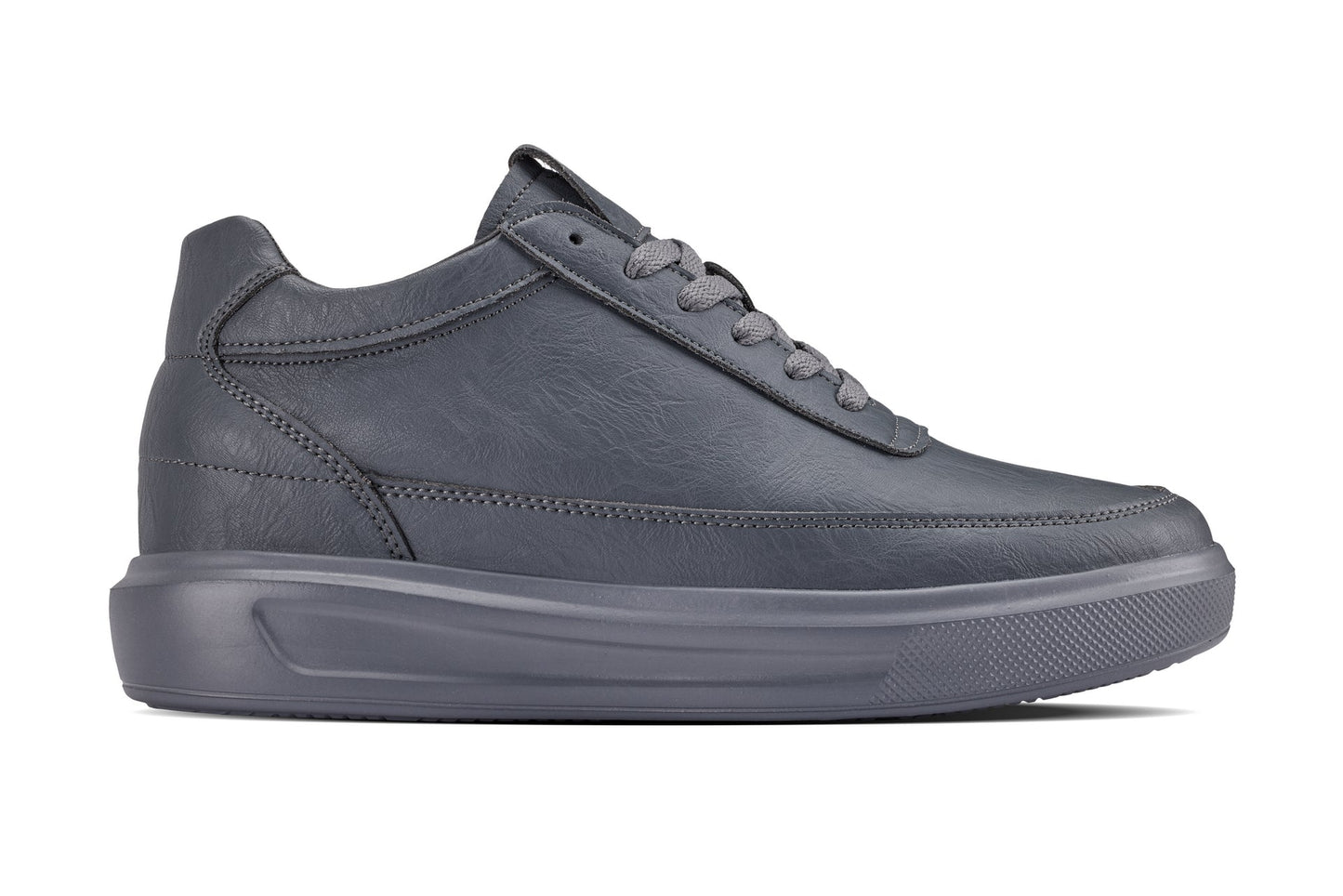 CALTO - X1649 - 2.8 Inches Taller (Iron Grey) - Lightweight Sneakers Tallmenshoes.com