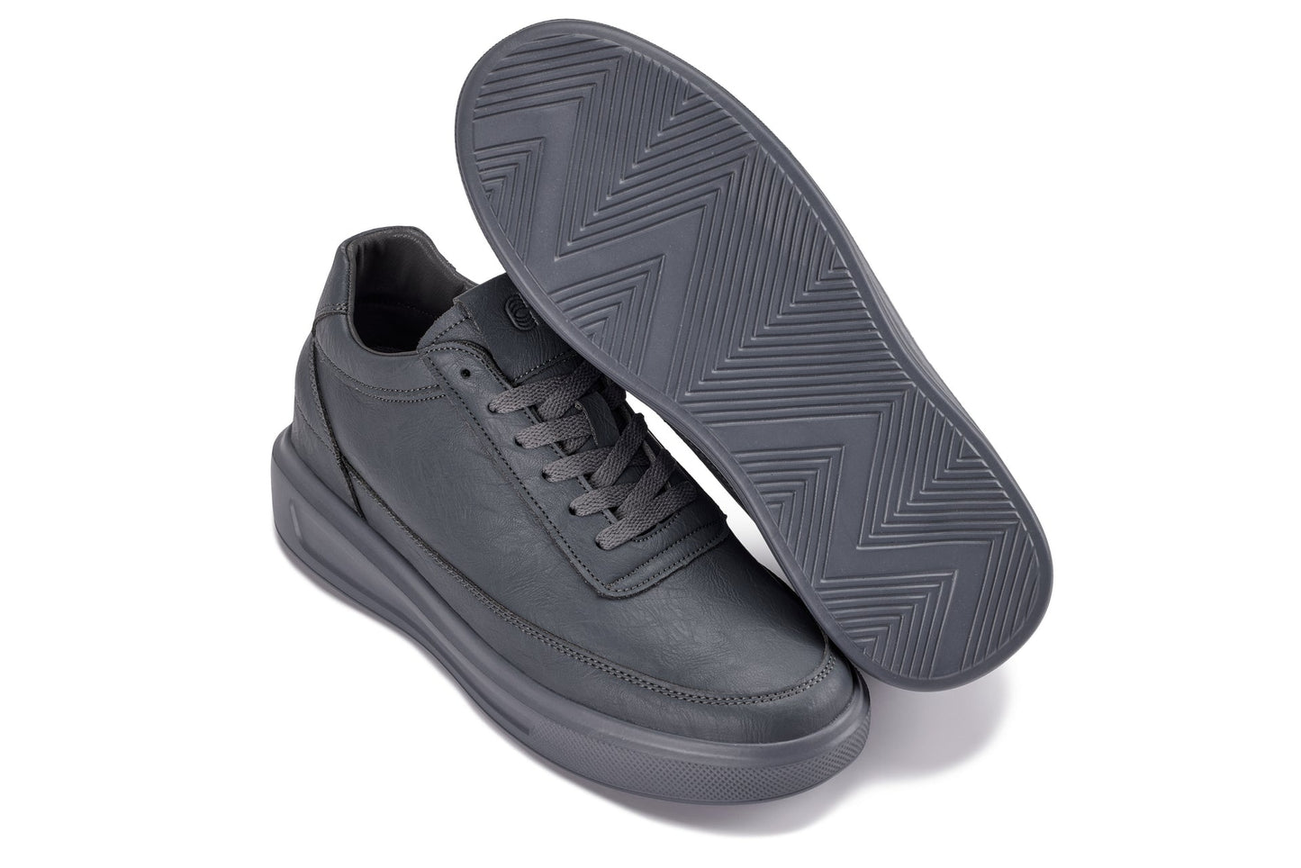 CALTO - X1649 - 2.8 Inches Taller (Iron Grey) - Lightweight Sneakers Tallmenshoes.com