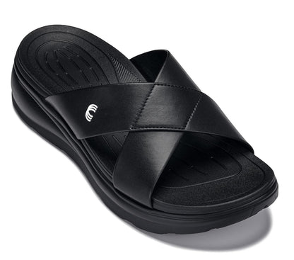 CALTO - X1652 - 2 Inches Taller (Black/Matte Black) Tallmenshoes.com