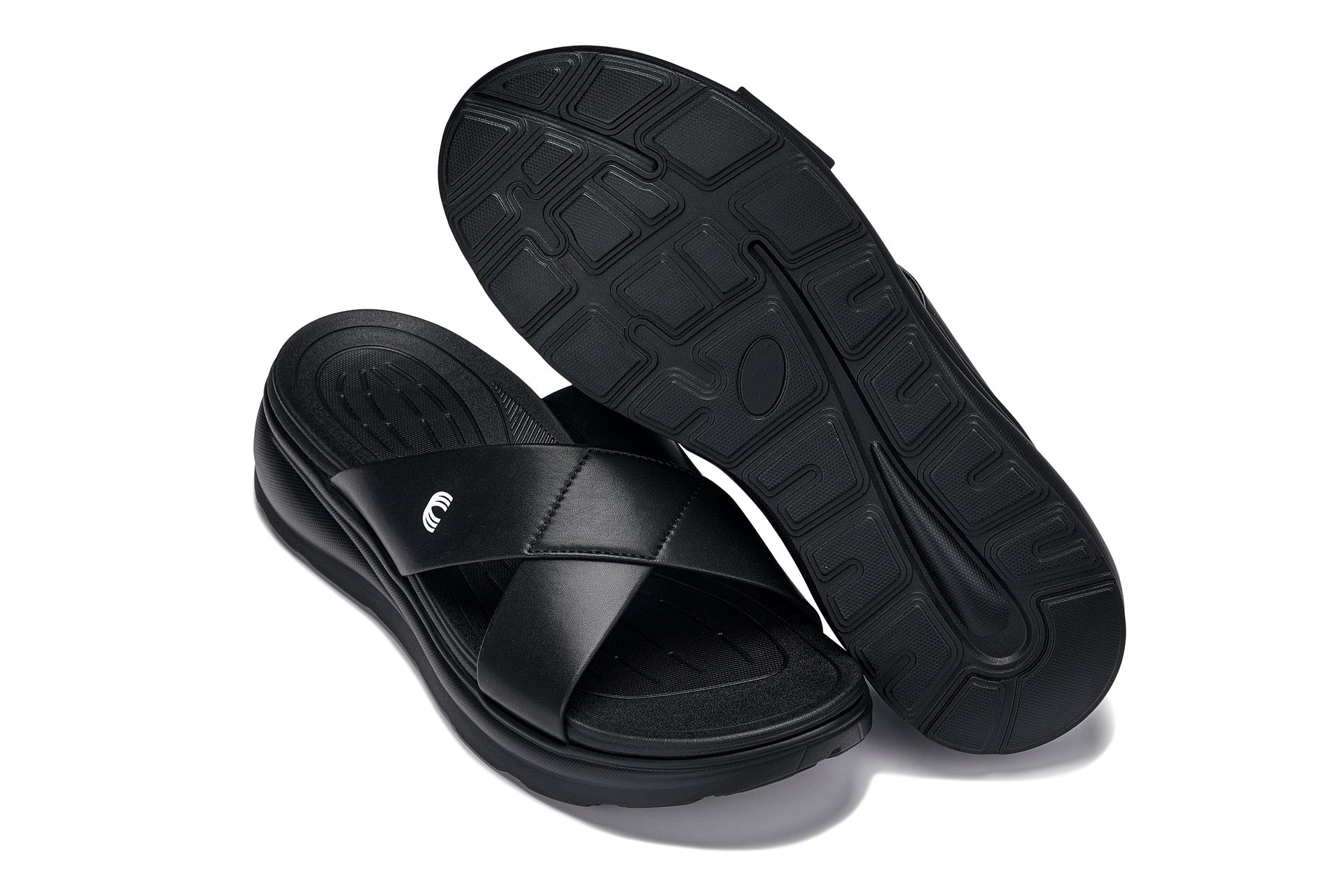 CALTO - X1652 - 2 Inches Taller (Black/Matte Black) Tallmenshoes.com