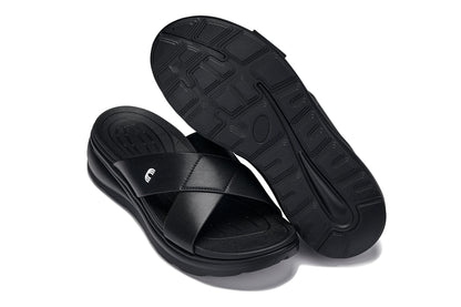 CALTO - X1652 - 2 Inches Taller (Black/Matte Black) Tallmenshoes.com