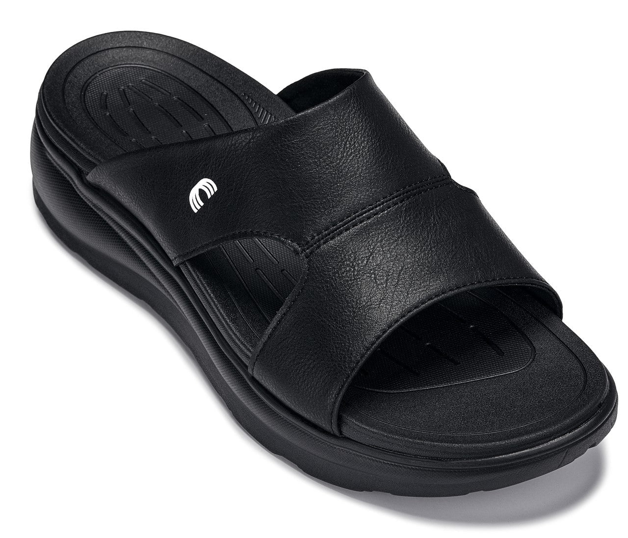CALTO - X1655 - 2 Inches Taller (Black/Grainy Black) Tallmenshoes.com