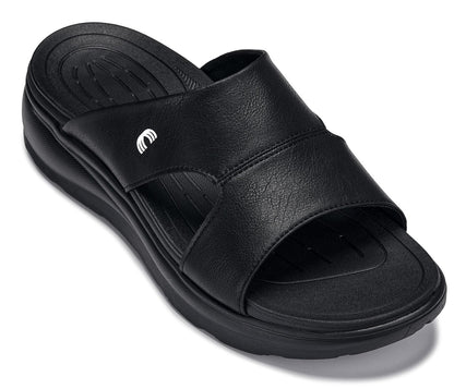 CALTO - X1655 - 2 Inches Taller (Black/Grainy Black) Tallmenshoes.com