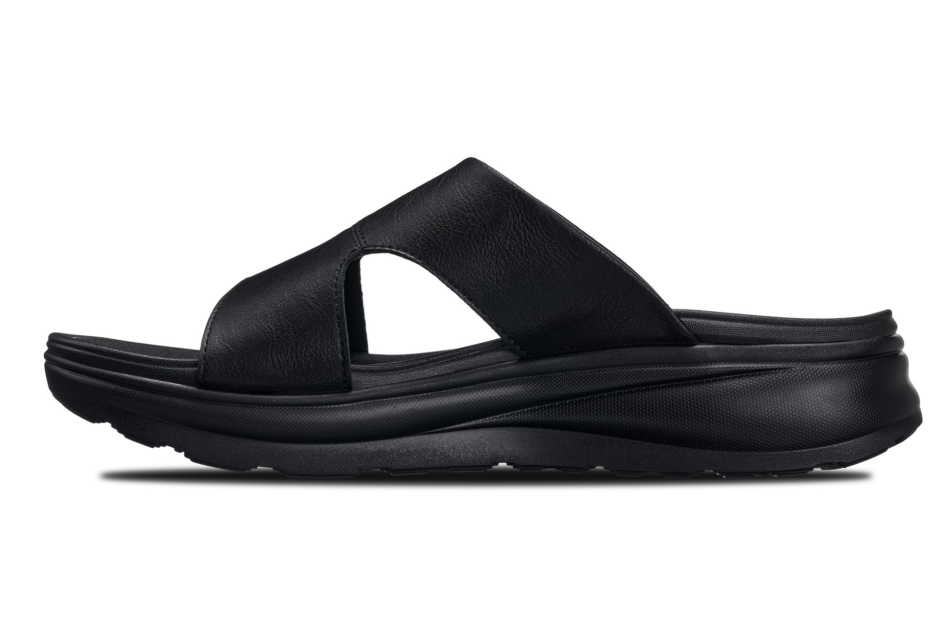 CALTO - X1655 - 2 Inches Taller (Black/Grainy Black) Tallmenshoes.com