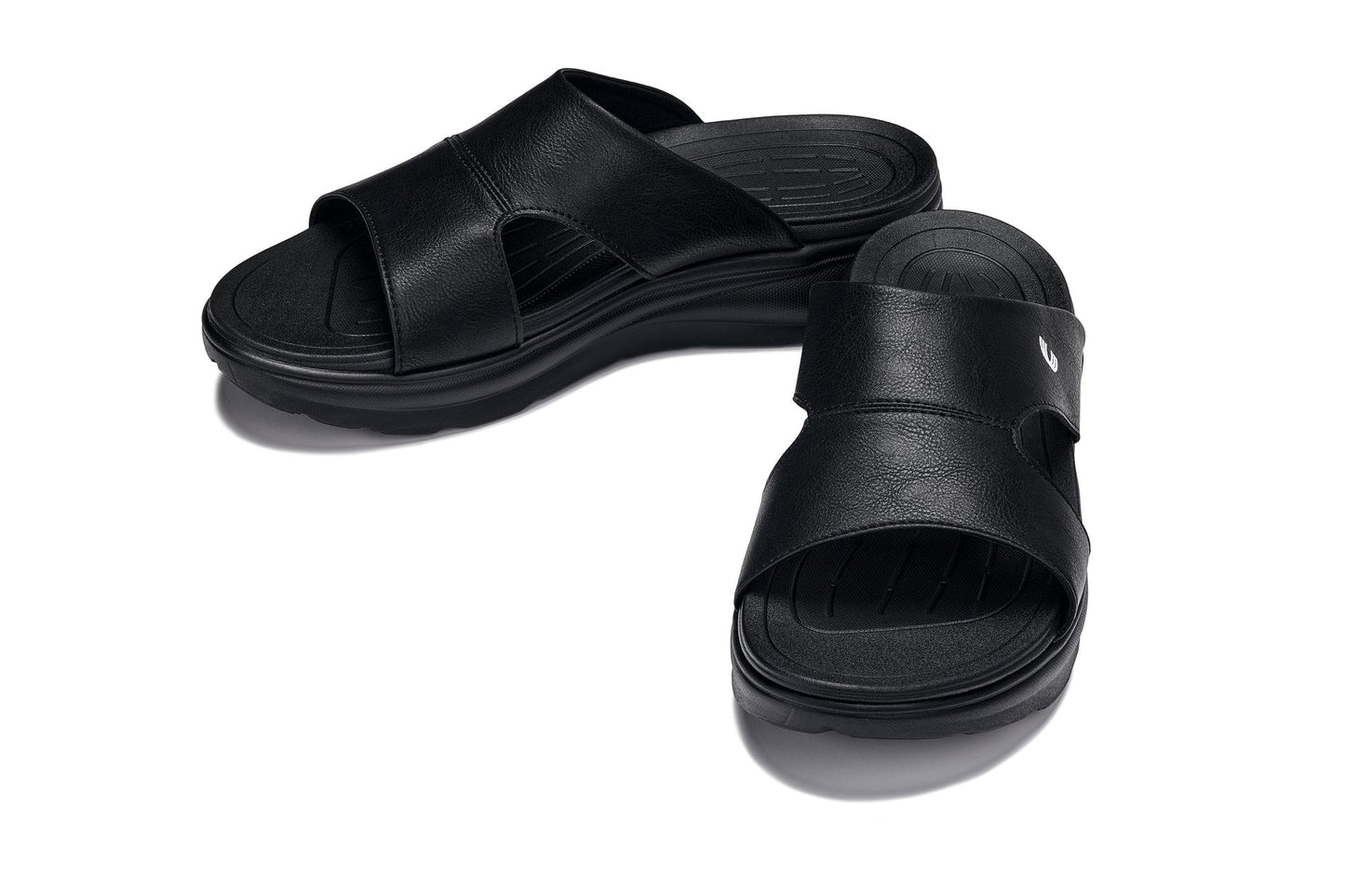 CALTO - X1655 - 2 Inches Taller (Black/Grainy Black) Tallmenshoes.com