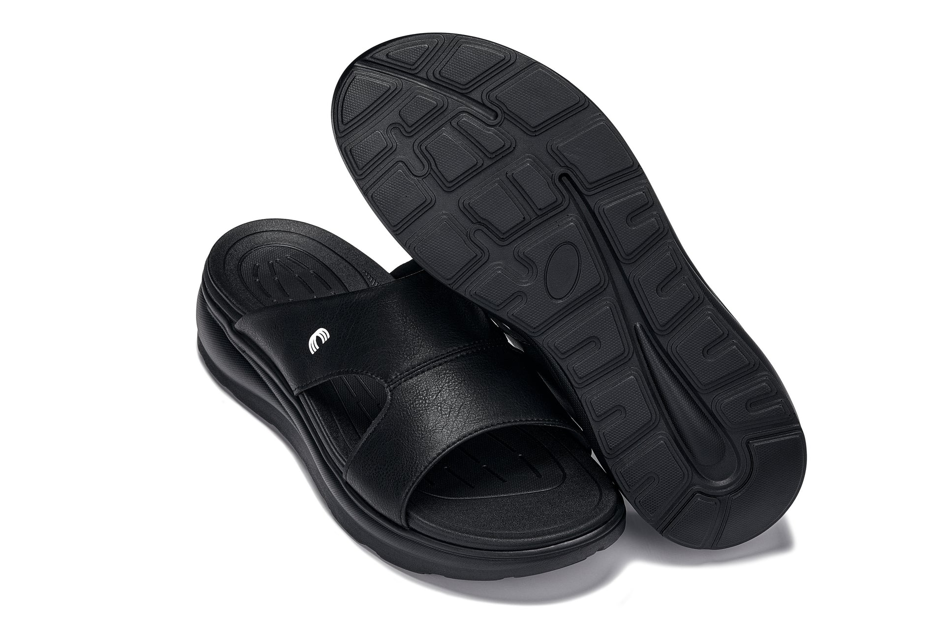 CALTO - X1655 - 2 Inches Taller (Black/Grainy Black) Tallmenshoes.com