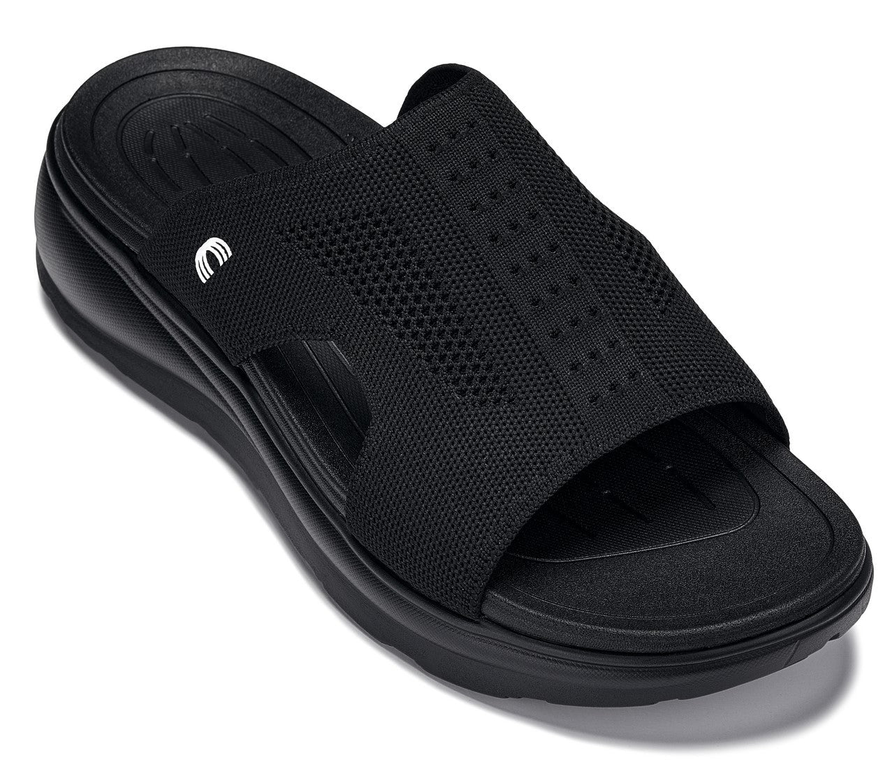 CALTO - X1657 - 2 Inches Taller (Black/Knitted Black) Tallmenshoes.com