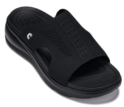 CALTO - X1657 - 2 Inches Taller (Black/Knitted Black) Tallmenshoes.com