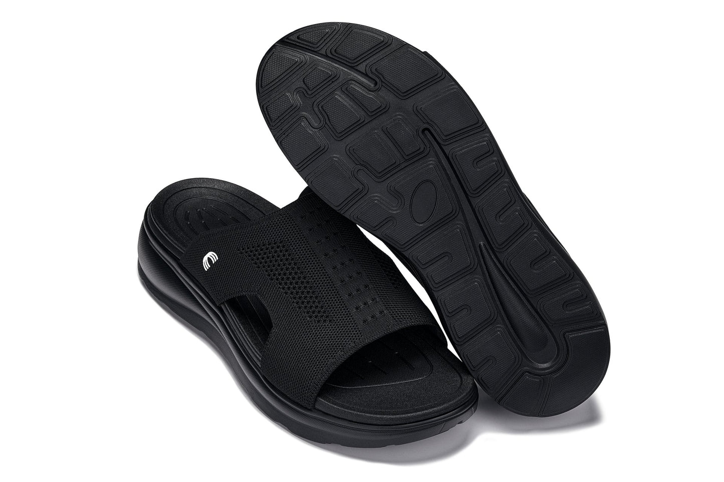 CALTO - X1657 - 2 Inches Taller (Black/Knitted Black) Tallmenshoes.com