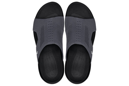 CALTO - X1658 - 2 Inches Taller (Black/Knitted Dark Gray) Tallmenshoes.com