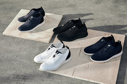 CALTO - X2214 - 2.4 Inches Taller (Night Blue/Black) - Lace Up Casual Walker - Lightweight Tallmenshoes.com
