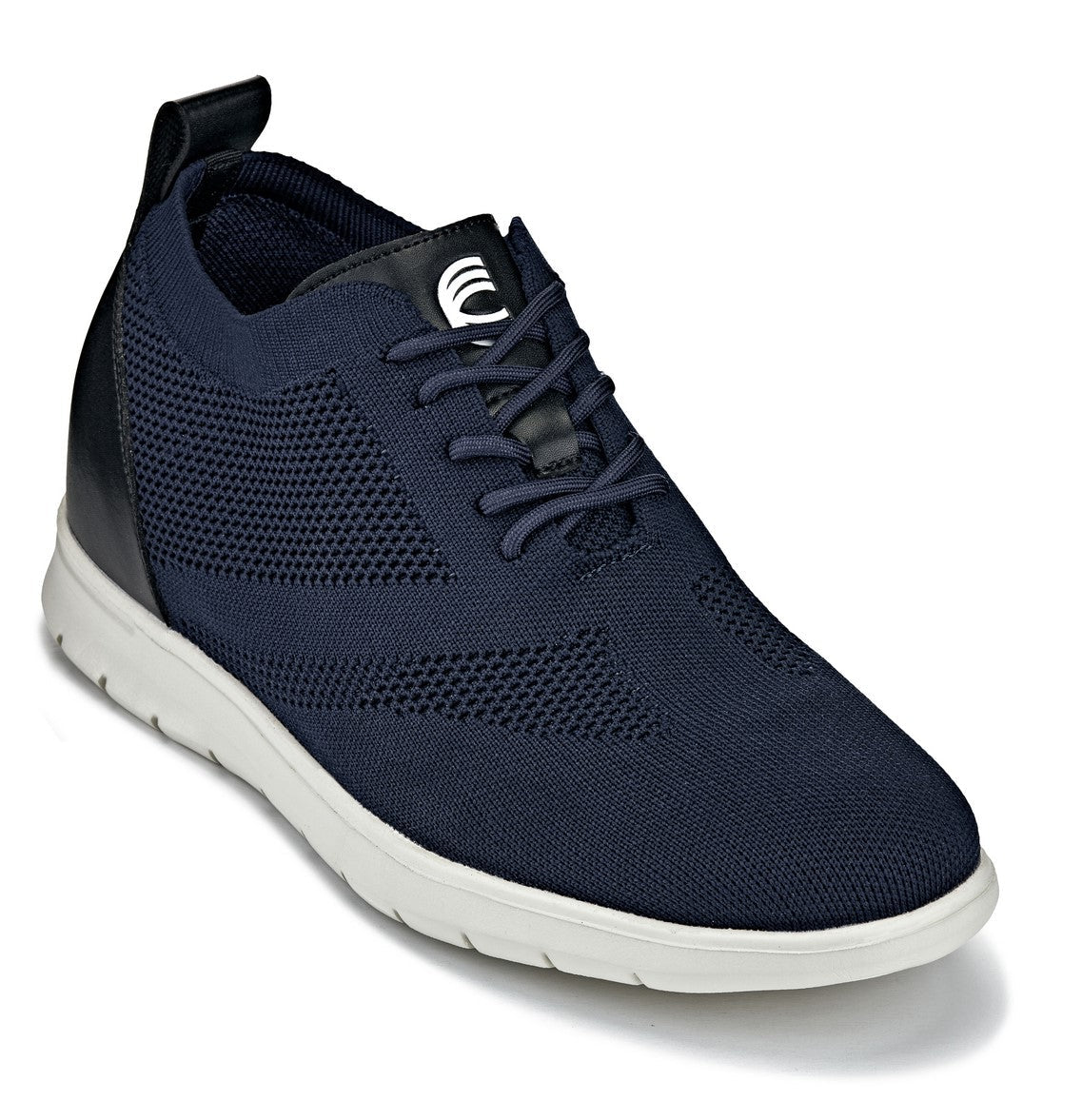 CALTO - X2214 - 2.4 Inches Taller (Night Blue/Black) - Lace Up Casual Walker - Lightweight Tallmenshoes.com