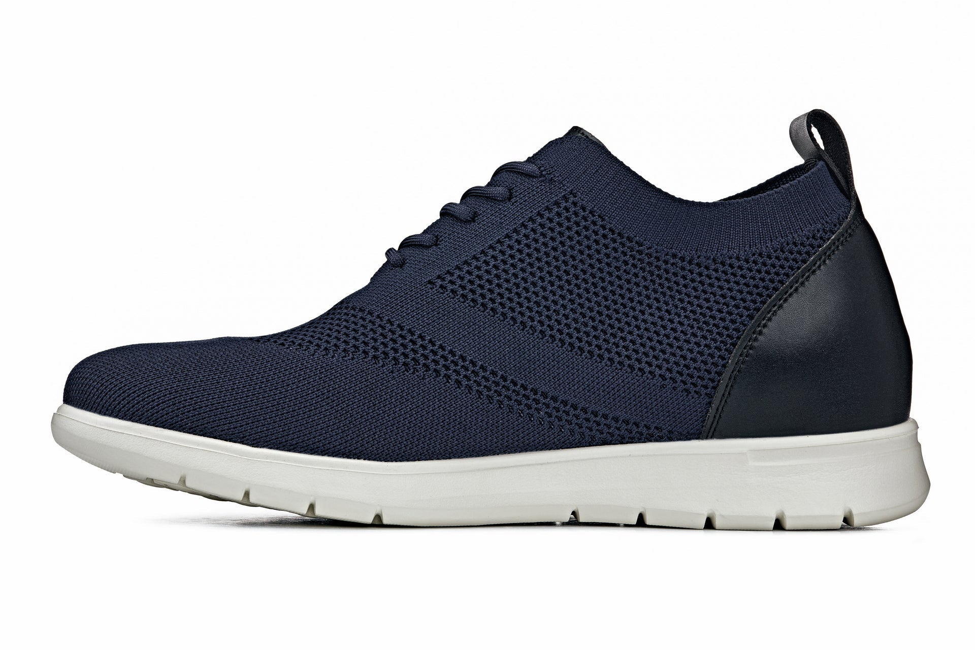 CALTO - X2214 - 2.4 Inches Taller (Night Blue/Black) - Lace Up Casual Walker - Lightweight Tallmenshoes.com