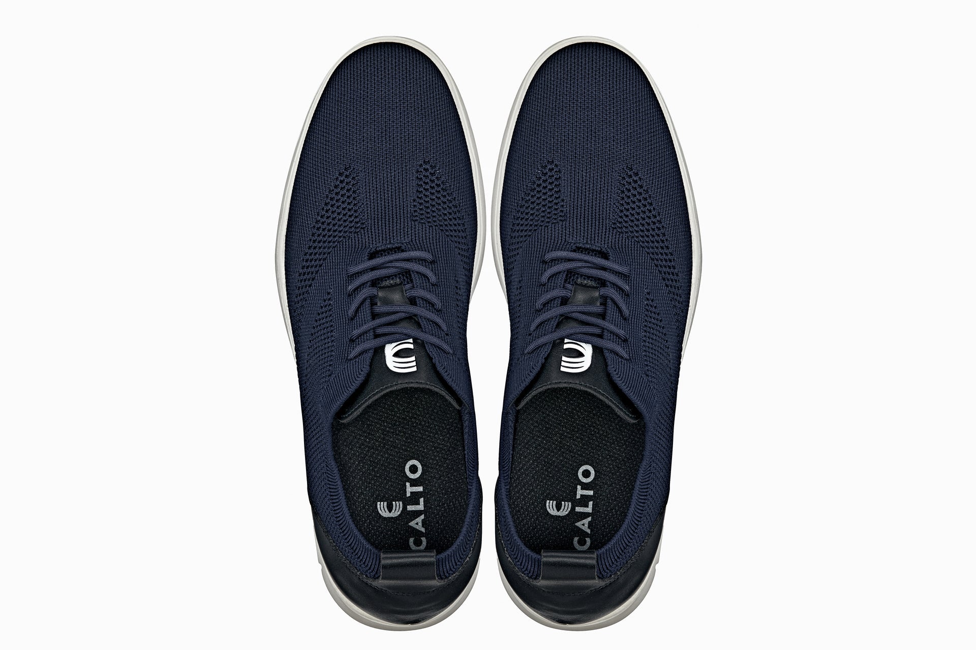 CALTO - X2214 - 2.4 Inches Taller (Night Blue/Black) - Lace Up Casual Walker - Lightweight Tallmenshoes.com