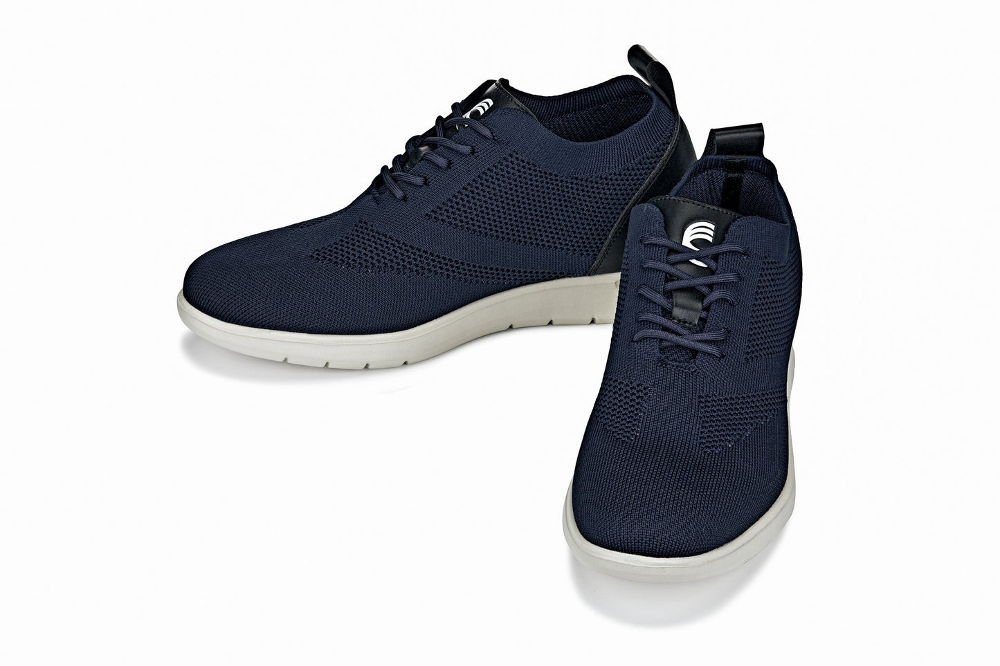 CALTO - X2214 - 2.4 Inches Taller (Night Blue/Black) - Lace Up Casual Walker - Lightweight Tallmenshoes.com
