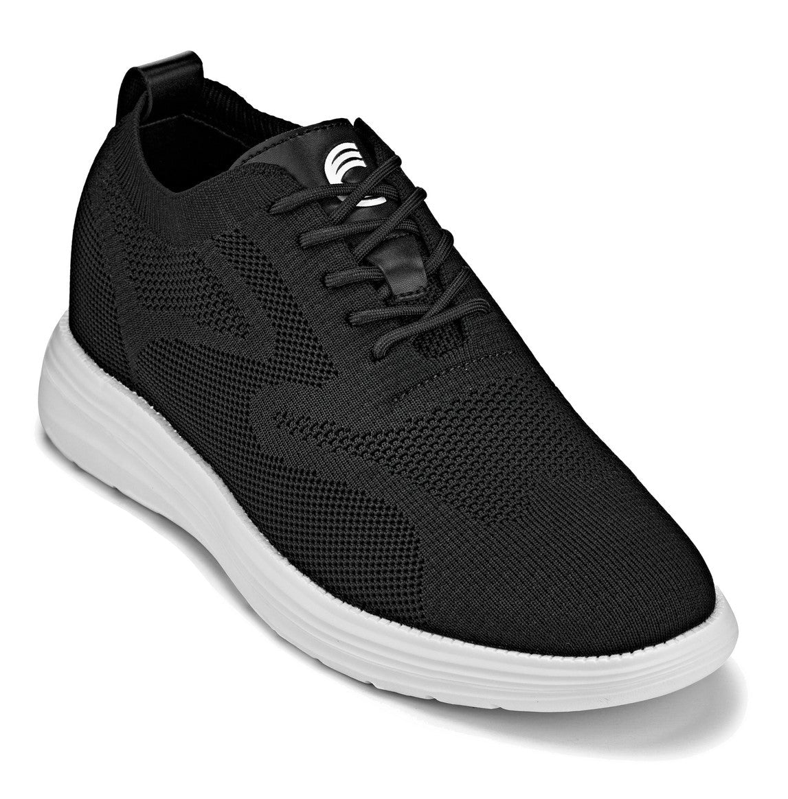 CALTO - X2632 - 2.8 Inches Taller (Black/White Sole) - Lace Up Casual Walker - Lightweight Tallmenshoes.com