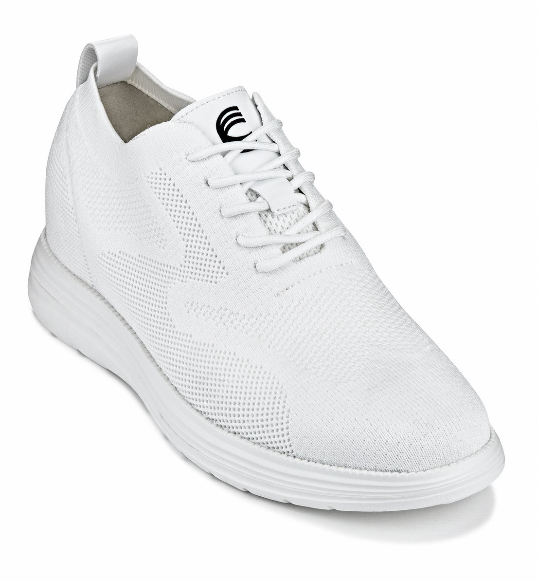 CALTO - X2633 - 2.8 Inches Taller (White) - Lace Up Casual Walker - Lightweight Tallmenshoes.com
