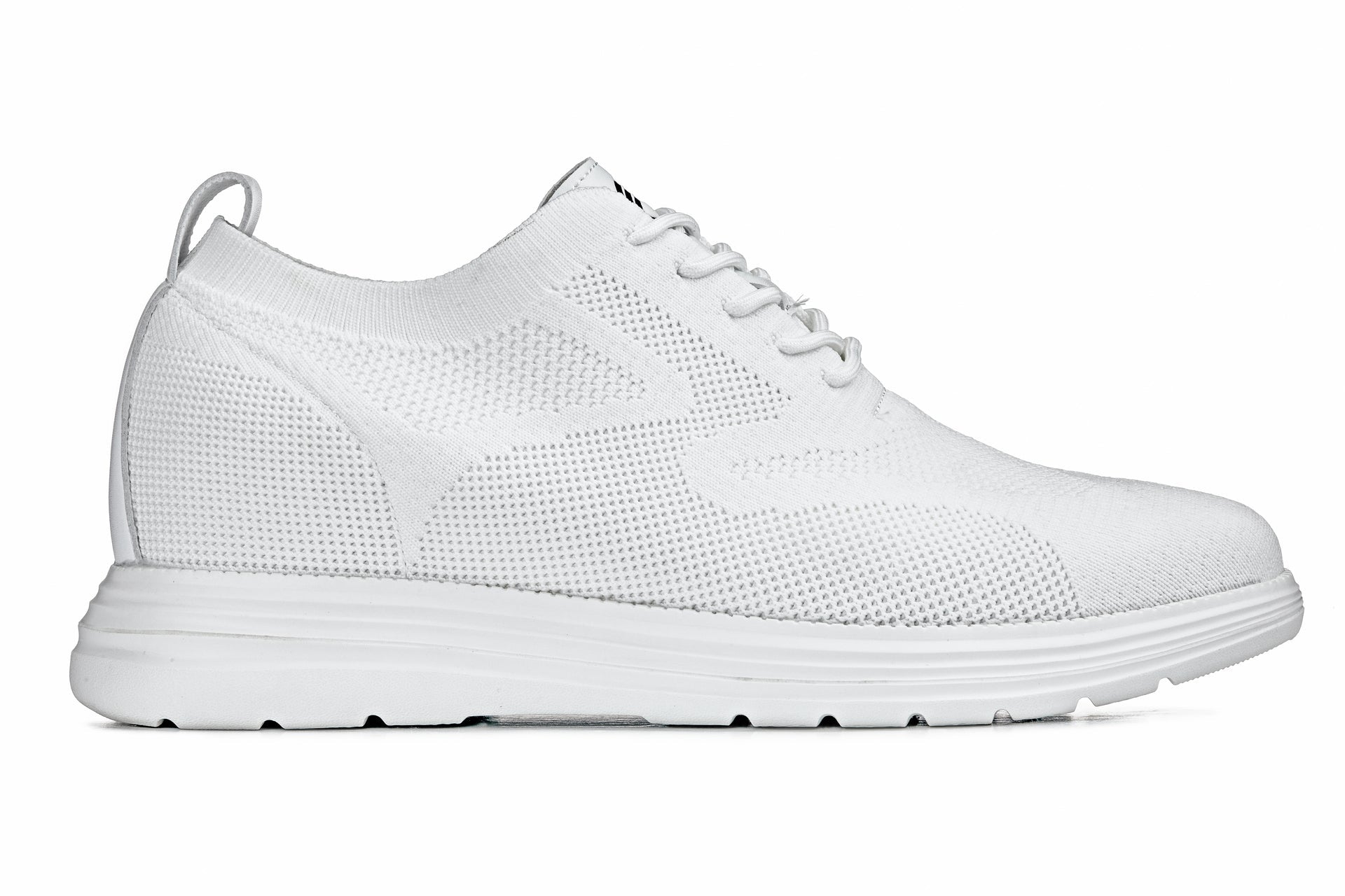 CALTO - X2633 - 2.8 Inches Taller (White) - Lace Up Casual Walker - Lightweight Tallmenshoes.com