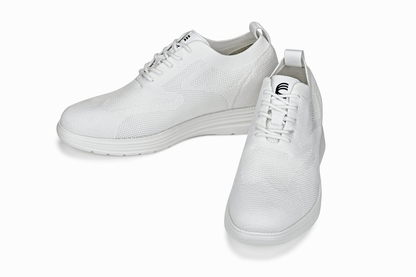 CALTO - X2633 - 2.8 Inches Taller (White) - Lace Up Casual Walker - Lightweight Tallmenshoes.com
