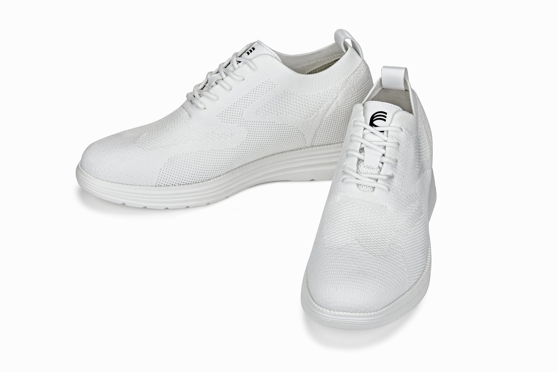 CALTO - X2633 - 2.8 Inches Taller (White) - Lace Up Casual Walker - Lightweight Tallmenshoes.com