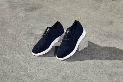 CALTO - X2634 - 2.8 Inches Taller (Night Blue) - Lace Up Casual Walker - Lightweight Tallmenshoes.com