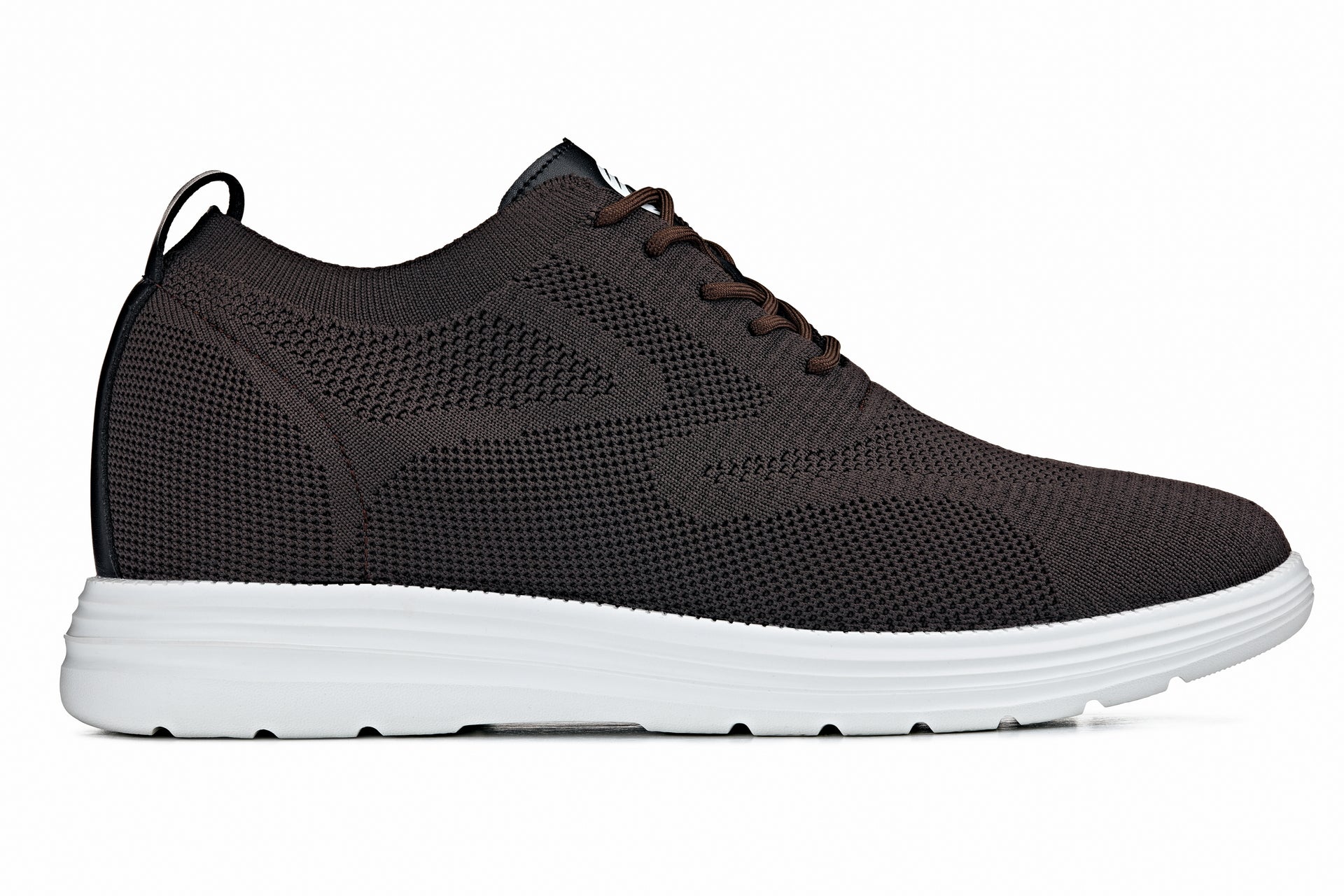 CALTO - X2635 - 2.8 Inches Taller (Coffee Brown) - Lace Up Casual Walker - Lightweight Tallmenshoes.com